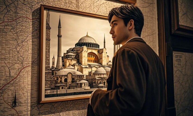 صورة توضح شخص يفكر في زيارة اسطنبول 2 e1736757707214
